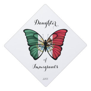 Mexican Flag Daughter of Immigrant  Graduation Cap Topper