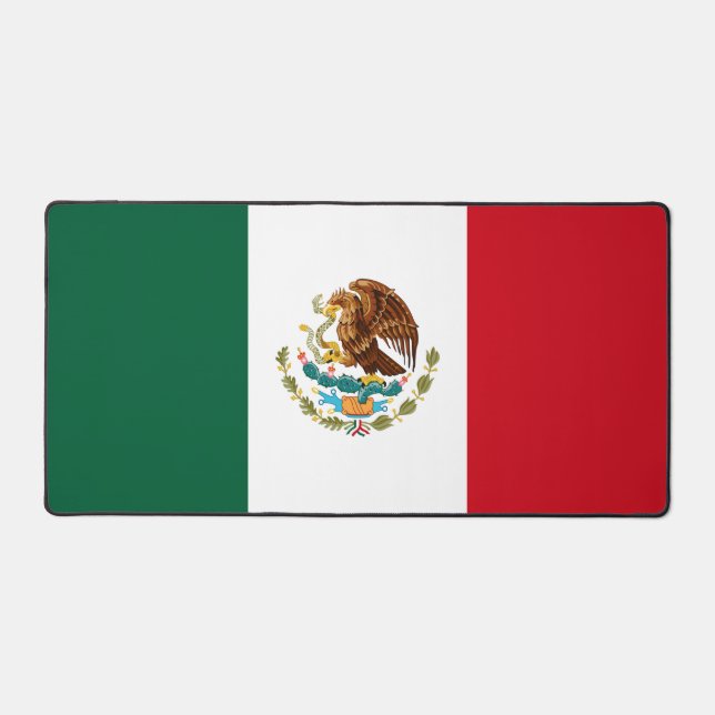 Mexican Flag Desk Mat (Front)