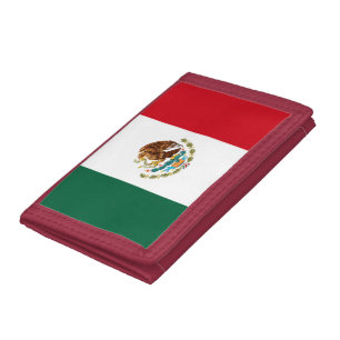 Mexican Flag Eagle Tri-fold Wallet