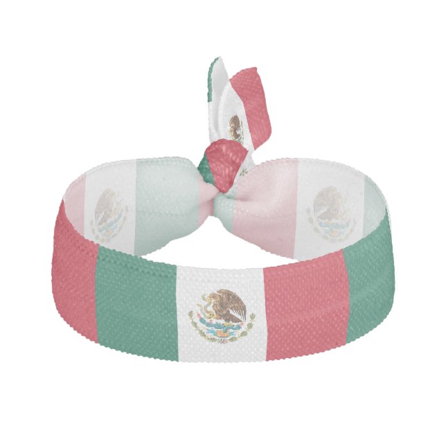 Mexican Flag Elastic Hair Tie (Front)