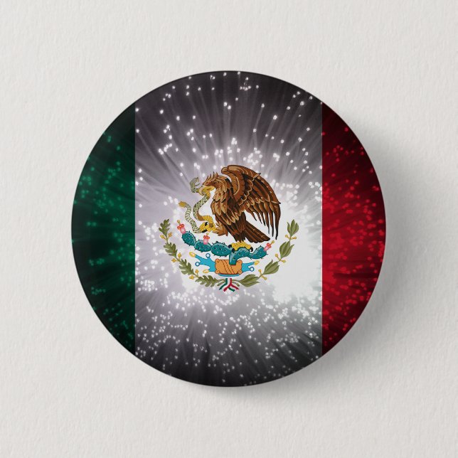 Mexican Flag Firework Button (Front)