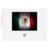 Mexican Flag Firework Cards (Back Horizontal)