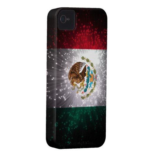 Mexican Flag Firework Case-Mate iPhone Case (Back/Right)