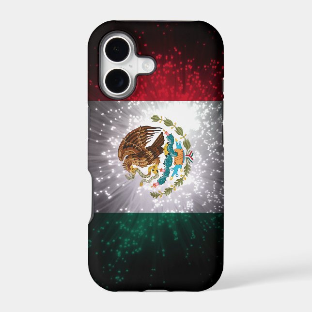 Mexican Flag Firework Iphone Case (Back)