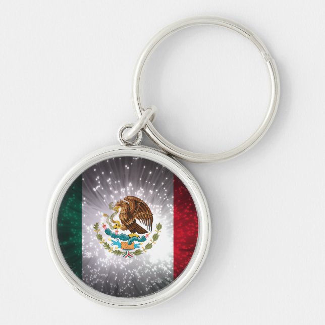 Mexican Flag Firework Keychain (Front)