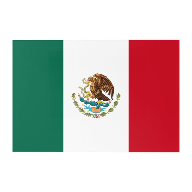 Mexican Flag - Flag of Mexico Acrylic Print (Front)
