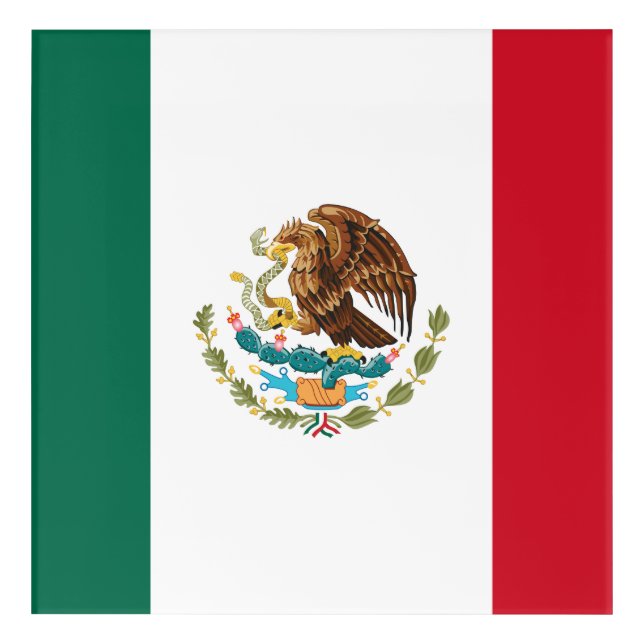 Mexican Flag - Flag of Mexico Acrylic Print (Front)