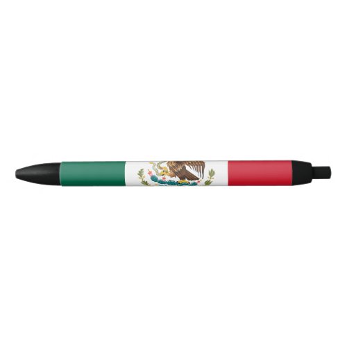Mexican Flag _ Flag of Mexico Black Ink Pen