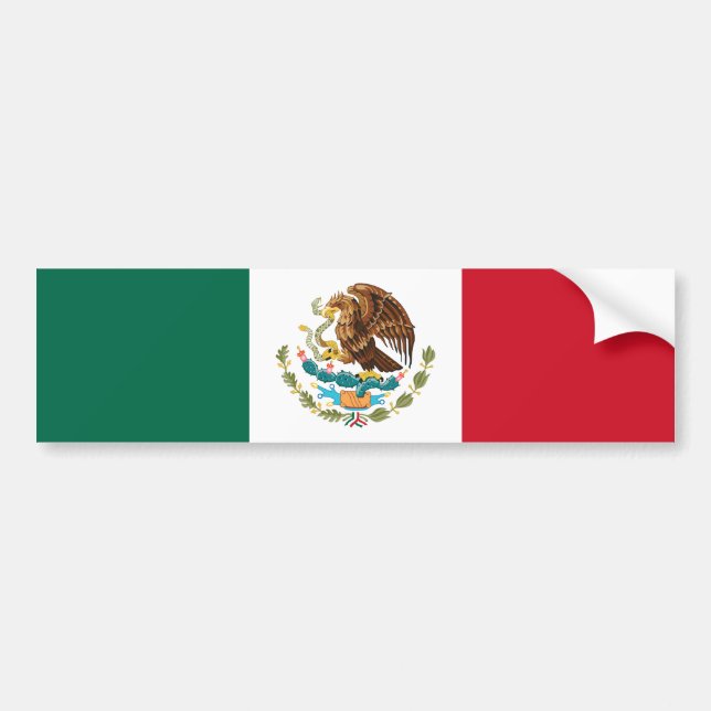 Mexican Flag - Flag of Mexico Bumper Sticker (Front)