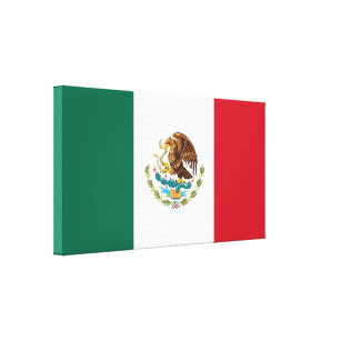 Mexican Flag - Flag of Mexico Canvas Print