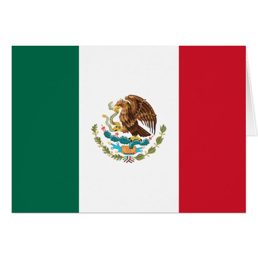 Mexican Flag - Flag of Mexico Cards (Front Horizontal)