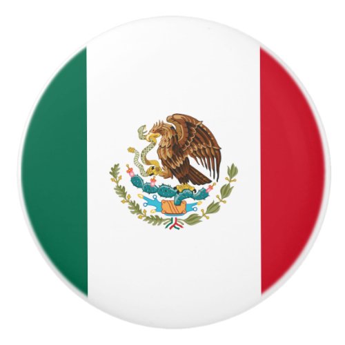 Mexican Flag _ Flag of Mexico Ceramic Knob
