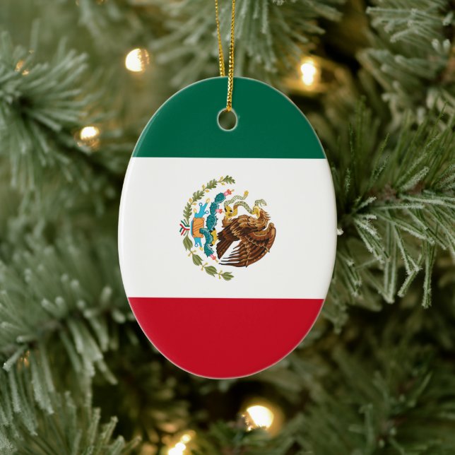 Mexican Flag - Flag of Mexico Ceramic Ornament (Tree)