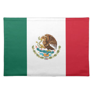 Mexican Flag - Flag of Mexico Cloth Placemat