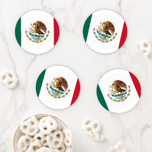 Mexican Flag - Flag of Mexico Coaster Set