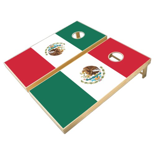 Mexican Flag _ Flag of Mexico Cornhole Set