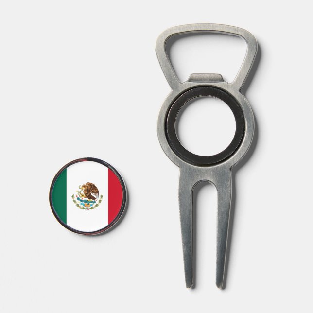 Mexican Flag - Flag of Mexico Divot Tool (Front (Open))