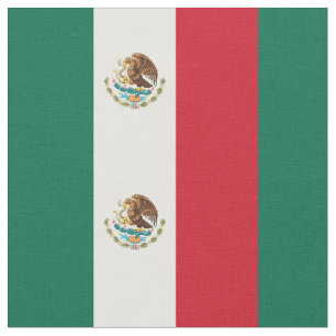 Mexican Flag - Flag of Mexico Fabric