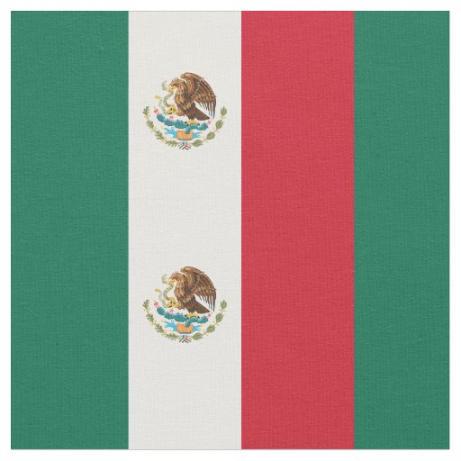 Mexican Flag - Flag of Mexico Fabric
