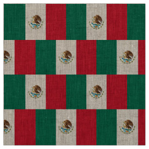 Mexican Flag - Flag of Mexico Fabric