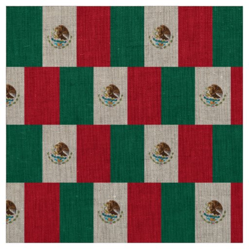 Mexican Flag - Flag of Mexico Fabric