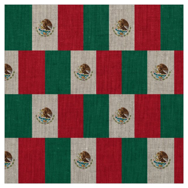 Mexican Flag - Flag of Mexico Fabric (Swatch)