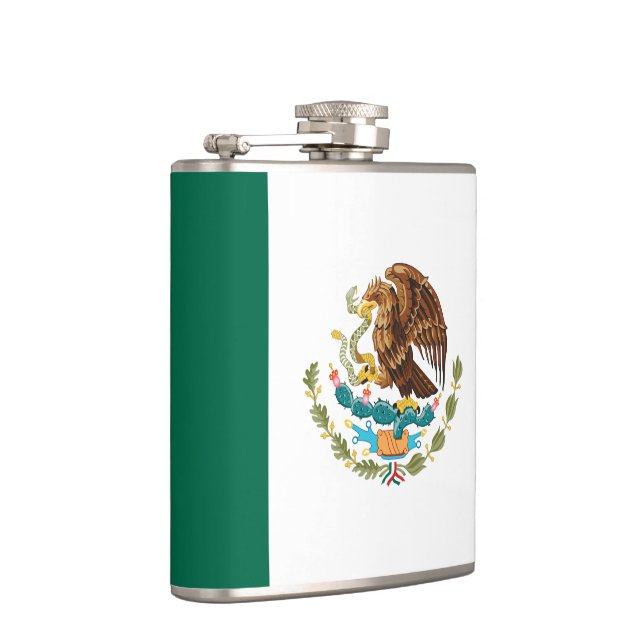 Mexican Flag - Flag of Mexico Flask (Right)