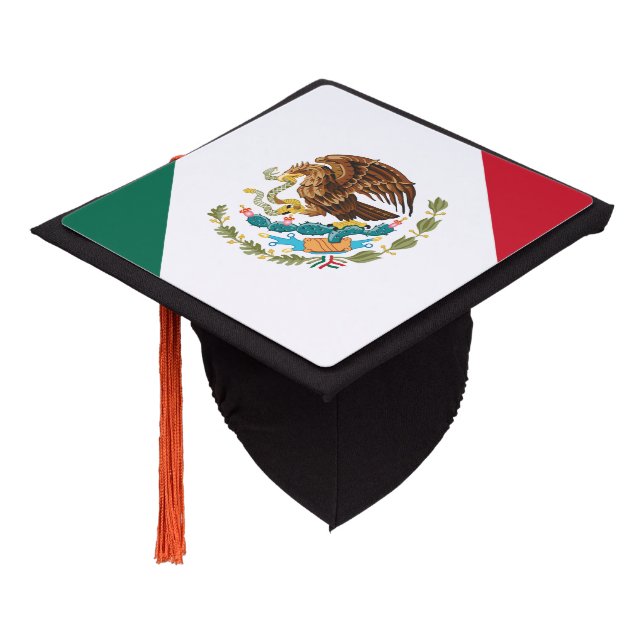 Mexican Flag - Flag of Mexico Graduation Cap Topper (Angled)