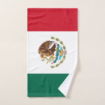 Mexican Flag - Flag Of Mexico Hand Towel by FlagGallery at Zazzle