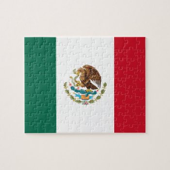 Mexican Flag - Flag Of Mexico Jigsaw Puzzle by FlagGallery at Zazzle