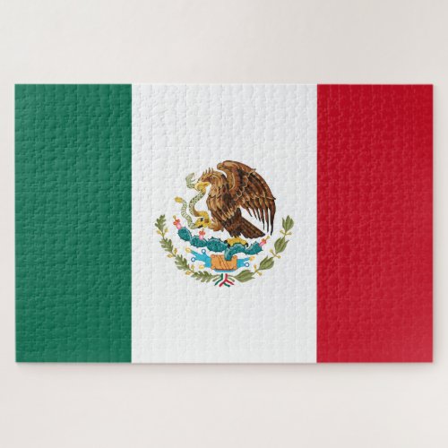 Mexican Flag _ Flag of Mexico Jigsaw Puzzle