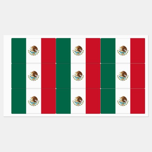 Mexican Flag _ Flag of Mexico Labels