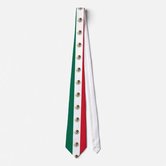 Mexican Flag - Flag of Mexico Neck Tie (Front)