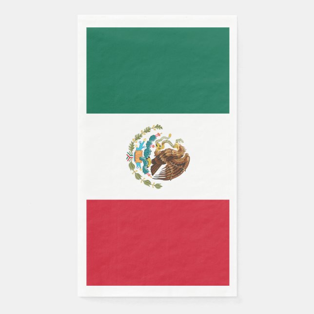 Mexican Flag - Flag of Mexico Paper Guest Towels (Front)