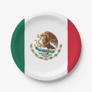 Mexican Flag - Flag of Mexico Paper Plates