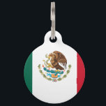 Mexican Flag - Flag of Mexico Pet ID Tag<br><div class="desc">Patriotic Mexican flag. Available on many high quality Mexican flag gifts,  Mexican flag shirts and Mexican flag souvenirs. Visit our store to find more great country flags gifts!</div>