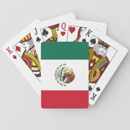 Mexican Flag _ Flag of Mexico Playing Cards