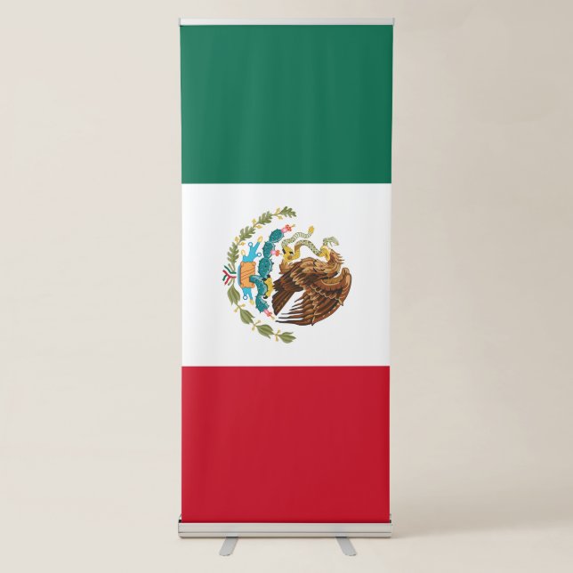 Mexican Flag - Flag of Mexico Retractable Banner (Front)