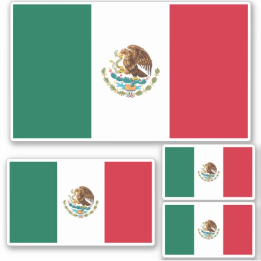 Mexican Flag - Flag of Mexico Sticker | Zazzle