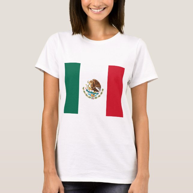 Mexican Flag - Flag of Mexico T-Shirt (Front)
