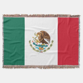 Mexican Flag - Flag Of Mexico Throw Blanket by FlagGallery at Zazzle