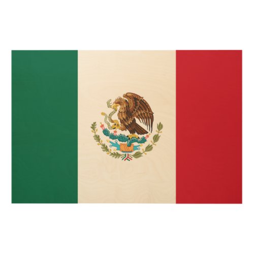 Mexican Flag _ Flag of Mexico Wood Wall Art