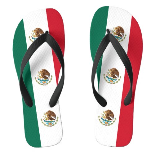 Mexican flag flip flops