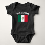 Mexican Flag Football Jersey Baby Bodysuit Outfit at Zazzle