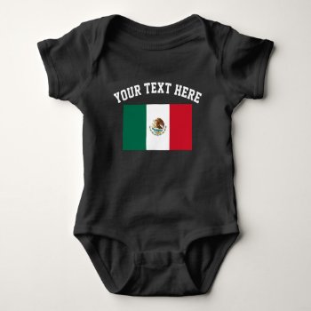 Mexican Flag Football Jersey Baby Bodysuit Outfit by iprint at Zazzle