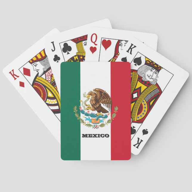 Mexican Flag Games, Mexico Playing Cards (Back)