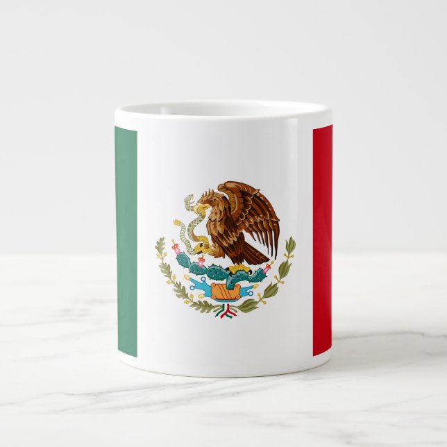 Mexican Flag Giant Coffee Mug (Front)