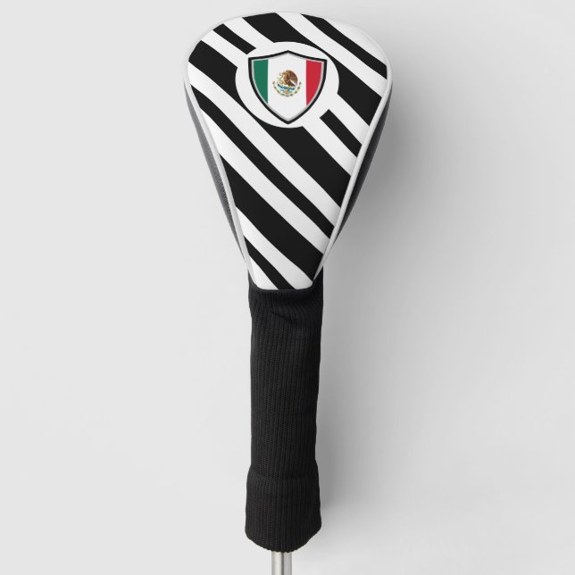 Mexican flag golf head cover (Front)