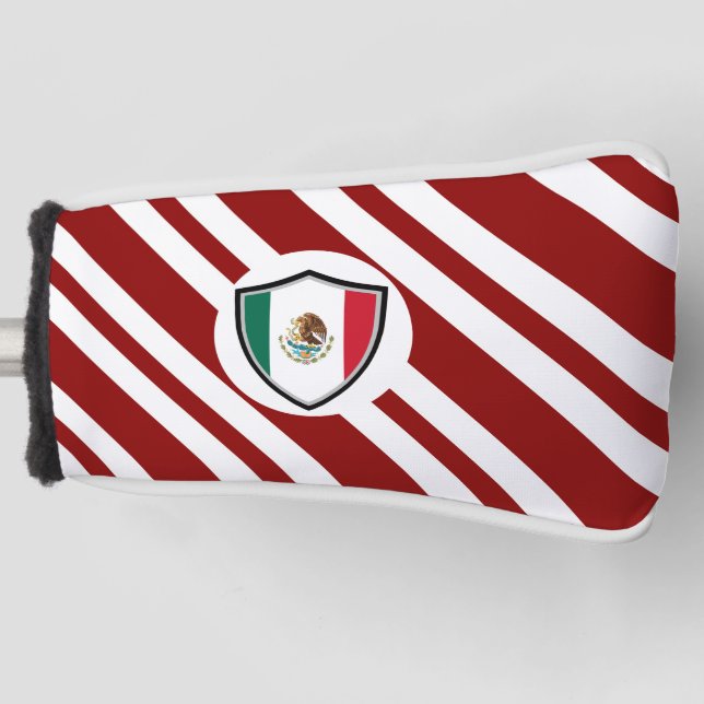 Mexican flag golf head cover (Front)
