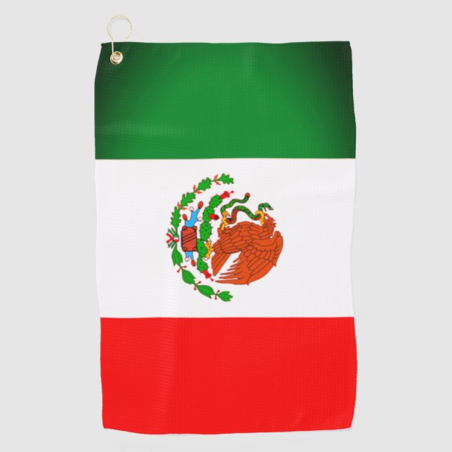 Mexican Flag Golf Towel (Front)